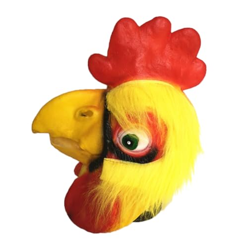 COLLBATH -requisitenmaske Halloween- Tiermasken Halloween-kostümmaske Halloween-partymaske Halloween-party- Hahn Kämpfendes Huhn von COLLBATH