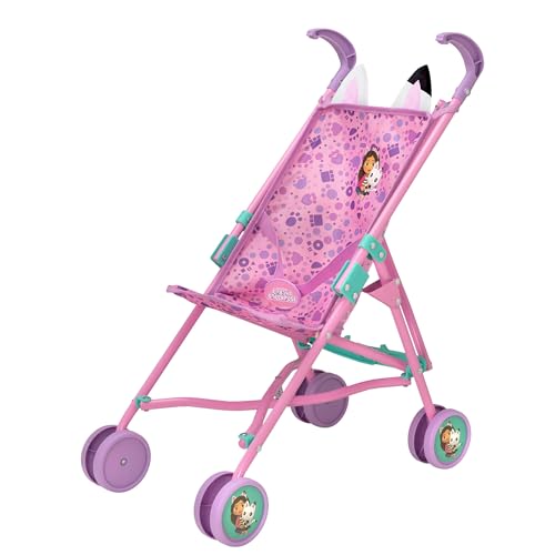 COLORBABY Gabby's Dollhouse 39156 Kinderwagen, 53 cm, Verstellbarer Gurt, Puppenkinderwagen, zusammenklappbar, Regenschirm, Spielzeug für 2 Jahre, Mädchen, Mein erster Puppenwagen, Kinderwagen COLORBABY Gabby's Dollhouse 39156 Kinderwagen, 53 cm, Verstellbarer Gurt, Puppenkinderwagen, zusammenklappbar, Regenschirm, Spielzeug für 2 Jahre, Mädchen, Mein erster Puppenwagen, Kinderwagen von COLORBABY