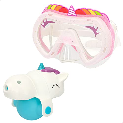 ColorBaby 46862 – Schnorchelmaske für Mädchen, mit Wasserpistole, Tauchmaske für Kinder, ab 5 Jahren von COLORBABY