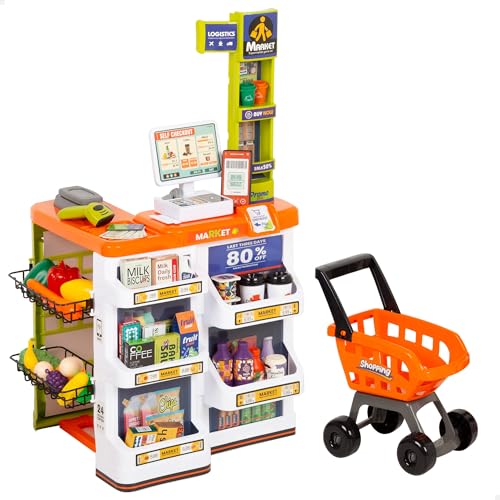 ColorBaby 47965 Supermarktspielzeug mit Trolley von COLORBABY