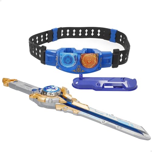 COLORBABY 48093 Infinity Nado Master Belt Battle Set, Fury Wave Dragon Wasserdrache, 3D, Schwertwerfer, Meistergürtel, LED-Lichter, Kreiselspiele, Batterien enthalten Kampfspiel von COLORBABY