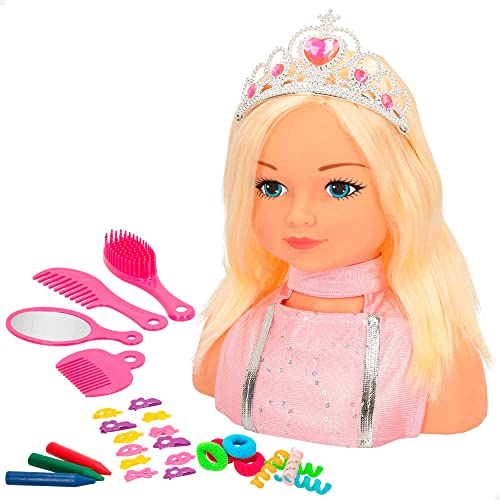 COLORBABY - Prinzessin Maria Büste: Frisieren & Schminken, Puppe, Mädchen, 3+ Jahre (43992) von COLORBABY