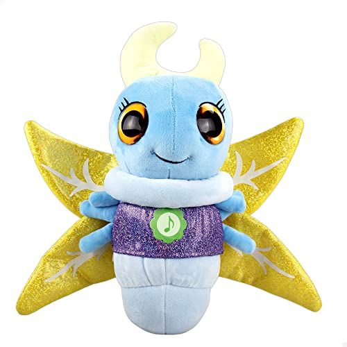 ColorBaby - Plüschpuppe blau Lucinnaga mit Licht und Sound Glowies. 25 cm, Mehrfarbig (49961) von COLORBABY