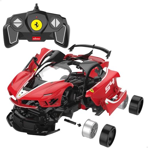 ColorBaby Rastar Ferngesteuertes Auto Ferrari - FXX K, Rotes Rennauto, Autos für Kinder und Erwachsene, ferngesteuertes Auto mit Fernbedienung, ferngesteuerte Autos (46980) von COLORBABY