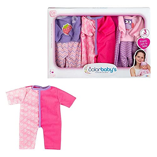 ColorBaby Set mit 3 Kleidern für Puppen, 42 cm ColorBaby Set mit 3 Kleidern für Puppen, 42 cm von COLORBABY