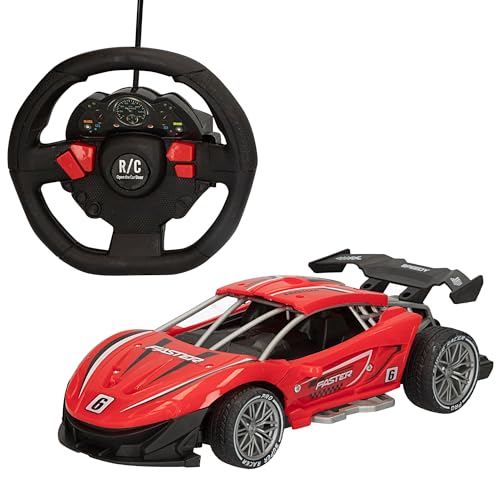ColorBaby Speed & Go 1:12 RC Auto mit Lenkrad 27 MH.z, Größe 21 cm, 10, 47375 ColorBaby Speed & Go 1:12 RC Auto mit Lenkrad 27 MH.z, Größe 21 cm, 10, 47375 von COLORBABY