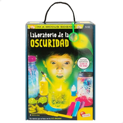 Colorbaby Lisciani 47627 I'm A Genius, phosphoreszierende Aktivitäten, wissenschaftliche Experimente, inklusive Filzstift, Glitzerkreide, Slime, Lernspiel, Spielzeug für Kinder von 8 Jahren, von COLORBABY