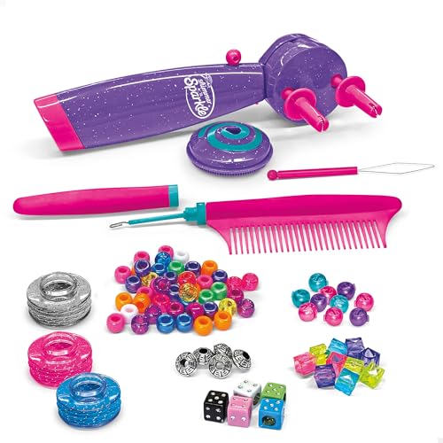 Colorbaby Shimmer 'n Sparkle 47089 Haarstyling-Set für Kinder, elektrisch, mit Stachelkamm, Einfädler, mit bunten Perlen, Haargummis, Dekorieren Sie Ihr Haar, ab 8 Jahren Colorbaby Shimmer 'n Sparkle 47089 Haarstyling-Set für Kinder, elektrisch, mit Stachelkamm, Einfädler, mit bunten Perlen, Haargummis, Dekorieren Sie Ihr Haar, ab 8 Jahren von COLORBABY