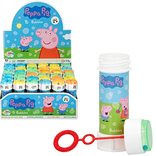 Out of the blue Seifenblasen-Geduldsspiel Peppa Pig Export.cm 60 Milliliter Bubbles Wutz, Mehrfarbig, 36 unidades von COLORBABY