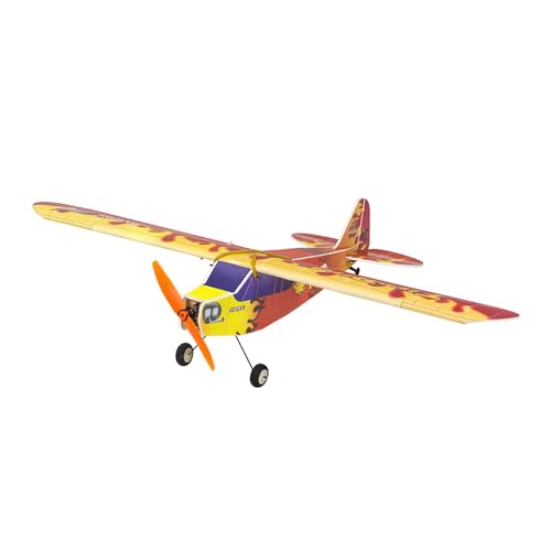 COMETX Ferngesteuertes Flugzeug Tanzende Flügel Hobby E31 J3 FireBird 600 mm Spannweite PP-Schaum Fernbedienung Flugzeug Festflügel-Flugzeug Kit/Kit + Power Combo – Kit von COMETX