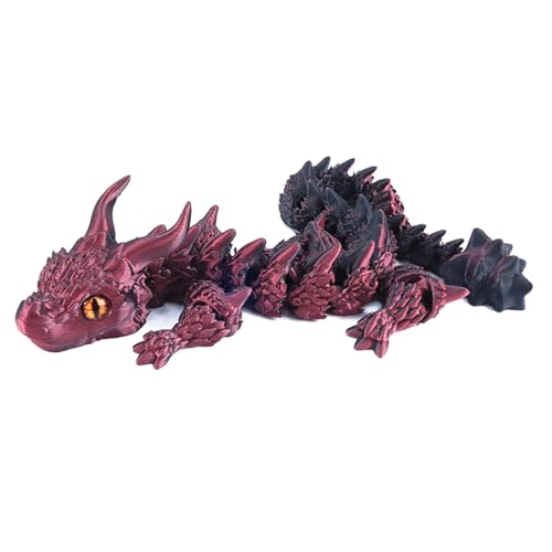 -Gedruckter Drache – Beweglicher Fidget- -Drache Mit Flexiblen Gelenken | -gedrucktes Tier-Drachenspielzeug | -gedruckte Drachenfigur | -gedrucktes Modell Drachen-Fidget-Spielzeug | Simuliert von COMFOLIVING