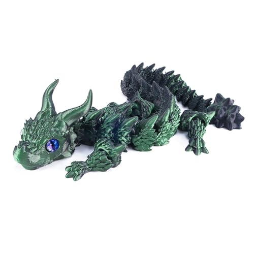 3D-gedruckter Drache – Beweglicher Fidget-3D-Drache Mit Flexiblen Gelenken | 3D-gedrucktes Tier-Drachenspielzeug | 3D-gedruckte Drachenfigur | 3D-gedrucktes Modell Drachen-Fidget-Spielzeug | Simuliert von COMFOLIVING