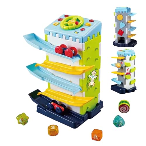 Rennstrecken-Autorampe – Rampenauto-Rennstrecken-Spielset Für Kinder | Rennstreckenspielzeug Für Kleinkinder | Pädagogische Vorschulspielzeuge | Autorampenfahrzeug-Spielsets | Autorampenspielzeug Für von COMFOLIVING