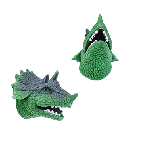 COMNESTBI 2 Stück Handpuppe Für Puppen Dinosaurier Handpuppe Rollenspiel Handpuppe Handpuppe Grün von COMNESTBI