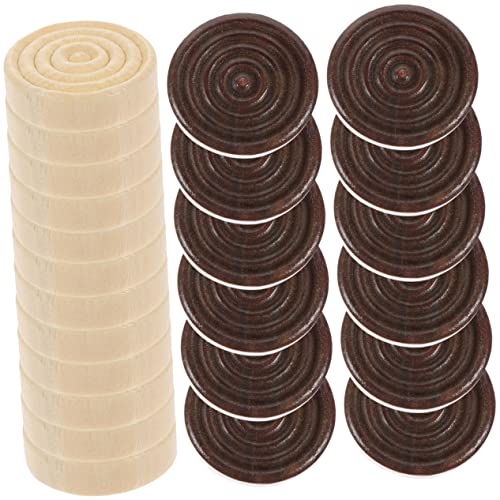 COMNESTBI 24Stücke Holz Schachstücke Robuste Spielsteine für Erwachsene für Brettspiele und Schach aus Sicherem Holzmaterial Holzfarbe COMNESTBI 24Stücke Holz Schachstücke Robuste Spielsteine für Erwachsene für Brettspiele und Schach aus Sicherem Holzmaterial Holzfarbe von COMNESTBI