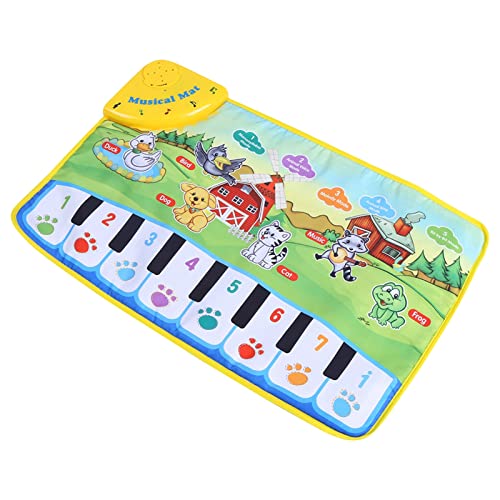 Babyspielzeug 0–6 Monate, Baby-Klavierspielmatte, 32 X 22 X 5, Baby-Musikmatte, -Krabbelklaviermatte, Pädagogisches Musikspielzeug, von COMTERVI