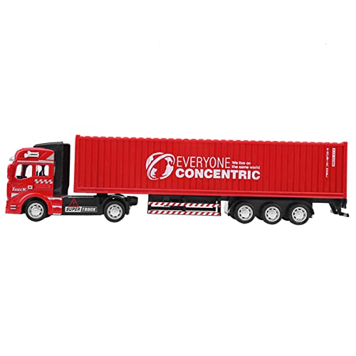 COMTERVI 1:48 Spielzeug-Container-LKW-Modell, Legierungsautomodell, Rückzugsfahrzeuge, Spielzeugautos, Simulationsautos, Geschenke für und Mädchen (Container-LKW) von COMTERVI