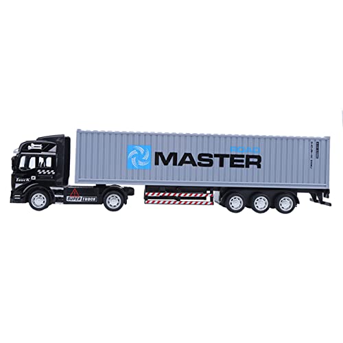 COMTERVI 1:48 Spielzeug-Container-LKW-Modell, Legierungsautomodell, Rückzugsfahrzeuge, Spielzeugautos, Simulationsautos, Geschenke für und Mädchen (Container-LKW) von COMTERVI