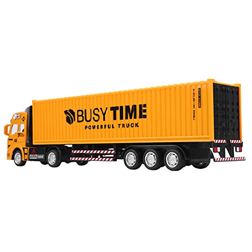 COMTERVI 1:48 Spielzeug-Container-LKW-Modell, Legierungsautomodell, Rückzugsfahrzeuge, Spielzeugautos, Simulationsautos, Geschenke für und Mädchen (Container-LKW) von COMTERVI