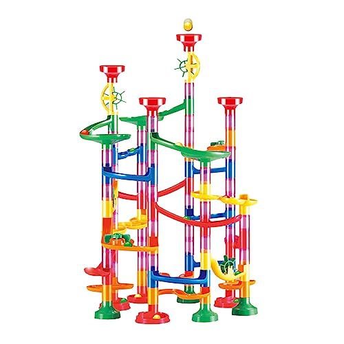 COMTERVI Kugelrennen-Bausteine, Dreidimensionale Rennstrecke, Marmorspielzeug, Bausteine, Kinderspielzeug von COMTERVI