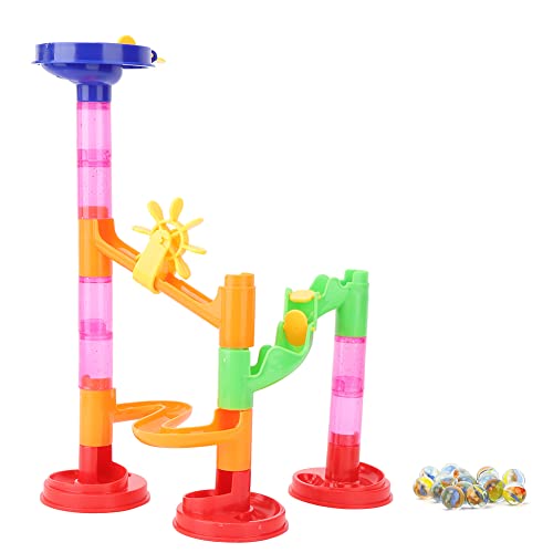 COMTERVI Marble Run Race Coaster Set, Marble Race Set Konstruktionsspielzeug Bausteine ​​Set Marble Run Race Coaster Labyrinth Spielzeug für (29 Stück) von COMTERVI