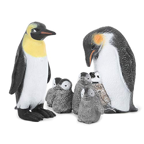 COMTERVI Pinguin-Modellset, Simulationspinguine, Tiermodelle, Spielzeugsammlung, Spielset, Ornamente, Dekoration, Kindergeschenk (Königspinguin-Mutter und Kind) von COMTERVI