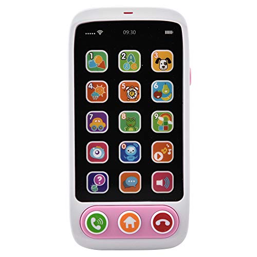 COMTERVI Telefon Spielzeug Spielen Musik Handy Handy Englisch Lernen Baby Bildung Pretend Telefon für Baby (Rosa) von COMTERVI