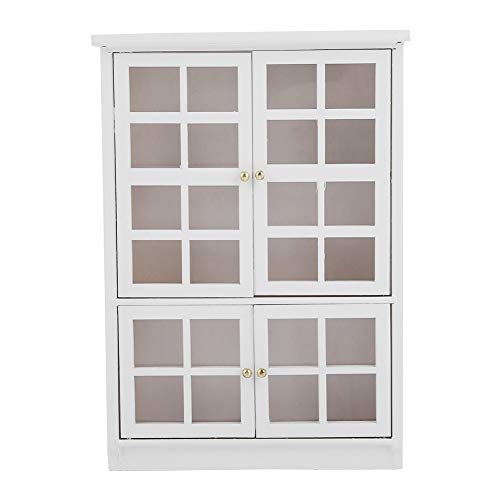 Puppenhaus-Schrank-Bücherregal, Maßstab 1:12, Holzminiatur, Dreischichtige Vitrine, Bücherregal-Modell, DIY-Puppenhaus-Dekoration Puppenhaus-Schrank-Bücherregal, Maßstab 1:12, Holzminiatur, Dreischichtige Vitrine, Bücherregal-Modell, DIY-Puppenhaus-Dekoration von COMTERVI