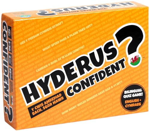 CONFIDENT? HYDERUS? - zweisprachiges Familien-Quizspiel über Wales - Gêm Gwis Deuluol Ddwyieithog am Gymru - perfektes walisisches Geschenk - Wales Edition des preisgekrönten Familienspiels von CONFIDENT?