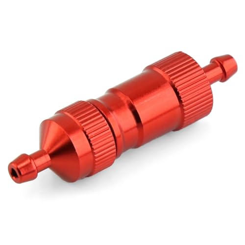 CONFUSE D4,5XD3XL51mm Hochpräziser Großer Kraftstofffilter 3mm RC-Kraftstofftankzubehör für Benzinflugzeuge Flugzeugautoteilzubehör Rot von CONFUSE