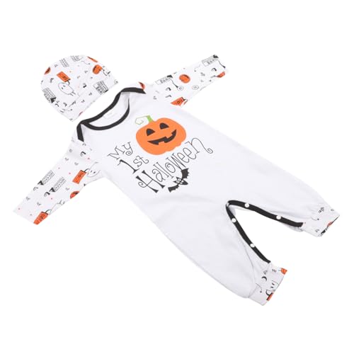 CONGARTENO 1 Satz Halloween-spielanzug -halloween-kostüm -kürbis-strampler Halloween-babybody Kürbis-halloween-kostüm Kleinkind Kleidung Für Babymädchen -festival-outfit Baumwolle von CONGARTENO