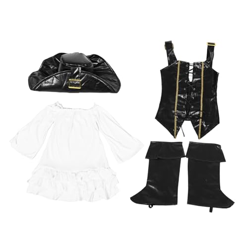 CONGARTENO 1 Satz Piratenkostüm Kostüme Spitzen Outfits Kleidung Für Kleine Mädchen Halloween Kleid Kleines Mädchen Spitzenweste Kostüm Mittelalterliche Weste Kleid Aus Polyester von CONGARTENO