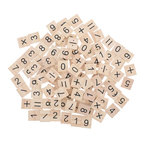 CONGARTENO 100 Stück Mini Holz Zahlen und Symbol Plättchen Kleine Lernfliesen für Vielseitige DIY Mathe Bausteine Zahlenverständnis und Spielerischem Lernen in Kindergarten und Schule CONGARTENO 100 Stück Mini Holz Zahlen und Symbol Plättchen Kleine Lernfliesen für Vielseitige DIY Mathe Bausteine Zahlenverständnis und Spielerischem Lernen in Kindergarten und Schule von CONGARTENO