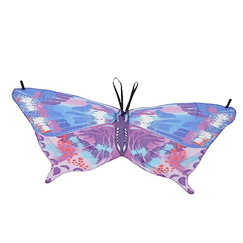 CONGARTENO 3st Kleiner Schmetterlingsschal Kinderkostüme Kinderschmetterling Halloween-feenflügel Kinderkram Cosplay Schmetterlingsflügel Schmetterlingsflügelumhang Feenflügelkinder Chiffon von CONGARTENO