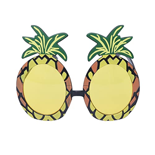 CONGARTENO 5St Ananas Brille hawaii outfit hawaii kleidung blumenhaarkranz hawaii schmuck partygläser Hawaiianische Partygeschenke hawaiianisches Partykostüm Hawaii-Girlande Ananas-Brille rot von CONGARTENO