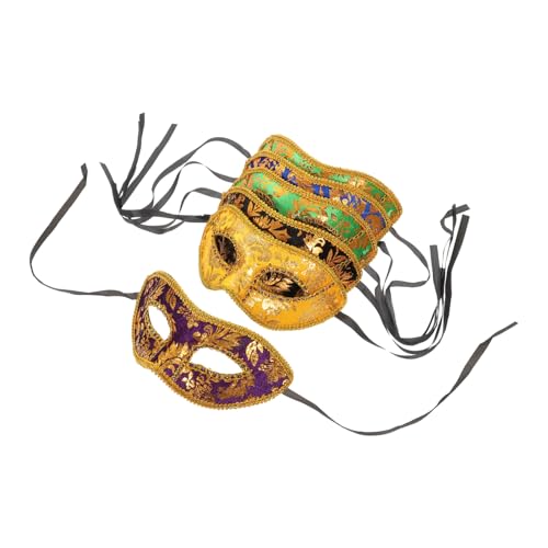 CONGARTENO 6st Halbe Gesichtsmaske Aus Stoff Halloween-maskerade-maske Halloween-dekor Männer Gesichtsmaske Bulk-augenmasken Maskerade-augenmasken Maskerademasken Cosplay-halbmasken Plastik von CONGARTENO