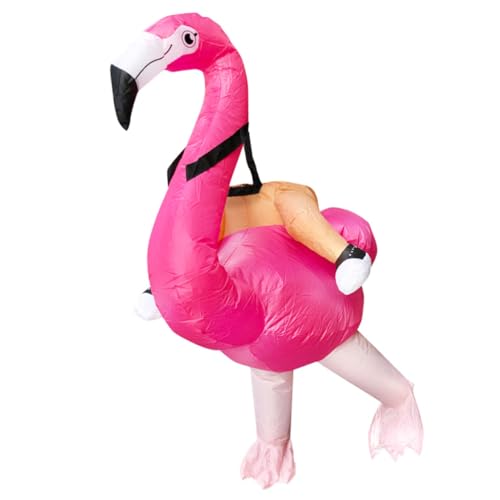 CONGARTENO Aufblasbarer Flamingo Kostüm Erwachsene Party Outfit Karneval Halloween Cosplay Lustiges Tierkostüm Wiederverwendbar Leicht Ausziehbar Waschbar CONGARTENO Aufblasbarer Flamingo Kostüm Erwachsene Party Outfit Karneval Halloween Cosplay Lustiges Tierkostüm Wiederverwendbar Leicht Ausziehbar Waschbar von CONGARTENO