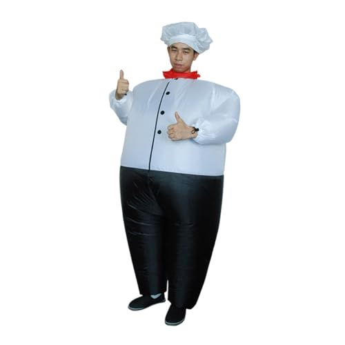 CONGARTENO Aufblasbares Halloween Kochkostüm für Erwachsene Batteriebetrieben Leichtes Polyester Lustiger Dicker Cosplay Overall und Atmungsaktiv für Party Festival Fasching CONGARTENO Aufblasbares Halloween Kochkostüm für Erwachsene Batteriebetrieben Leichtes Polyester Lustiger Dicker Cosplay Overall und Atmungsaktiv für Party Festival Fasching von CONGARTENO