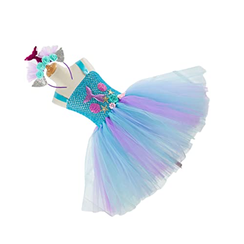 CONGARTENO Mädchenrock Mädchen-Outfits Mädchen-Tutu-Kleid Spitzenkleider Mädchenkleid kinder prinzessinnen kleider princess dress Meerjungfrauenkleid für Kinder Tutu-Rock für Mädchen von CONGARTENO