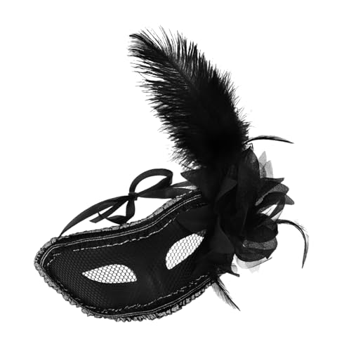 CONGARTENO Halb Für Frauen Halloween Venezianische Maskerade Schwarz Tanzparty Kostüme von CONGARTENO