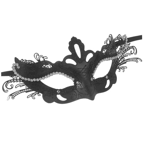 CONGARTENO Schmetterlingsmaske Spitzenmaske Für Frauen Maskerade-party-masken-requisite Venezianische Maske Fuchs-cosplay-maske Dame Spitzenmaske Schmetterlings-partymaske Black Schmiedeeisen von CONGARTENO