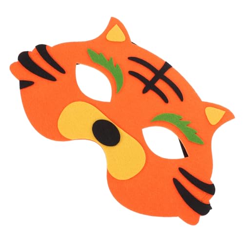 CONGARTENO Tierische Maske Halbmaske Zubehör Für Tigergeburtstagsfeiern Tiger-party-dekorationen Cosplay-maske Party-maske Tiger Maske Requisiten Für Halloween-masken Tiere Maske Gefühlt von CONGARTENO