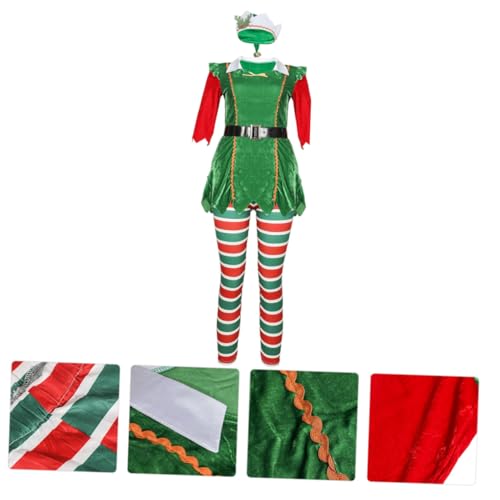 CONGARTENO Weihnachtskostüm Damen Party Outfit Festliches Cosplay Kostüm für Frauen Einheitsgröße Bequemes Weihnachtskleid für Karneval und Fotografie CONGARTENO Weihnachtskostüm Damen Party Outfit Festliches Cosplay Kostüm für Frauen Einheitsgröße Bequemes Weihnachtskleid für Karneval und Fotografie von CONGARTENO