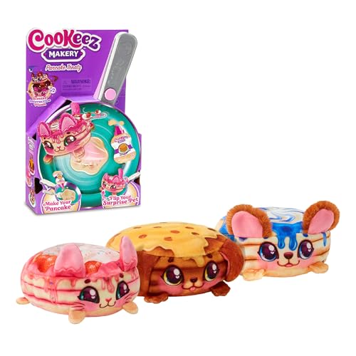 COOKEEZ MAKERY Magische Pfanne, interaktives Kinderspielzeug, Zutaten für die Herstellung Ihres Haustieres mit Pfannkuchen, süßer Geruch, ab 5 Jahren, zufälliges Modell, Famosa (CKE02000) von COOKEEZ MAKERY