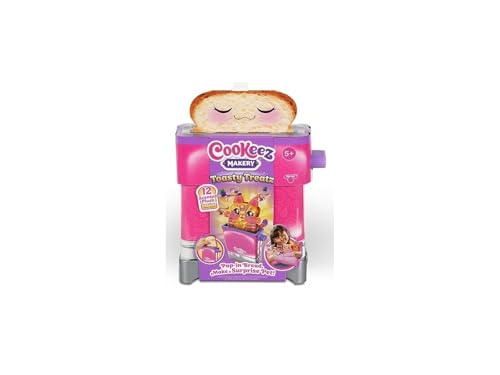 COOKEEZ MAKERY Toast Treatz, Plüschtiere in Form von magischen Toasts, erhalten Sie 1 von 6 verschiedenen Plüschtieren, jeder Toast hat einen Anderen angenehmen Geruch, Kinder ab 5 Jahren +, berühmt von COOKEEZ MAKERY