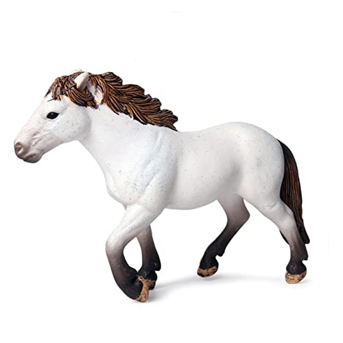 COOKOE Wildtier Pferd Modell weiß Steed Ranch Sammelfigur Spielzeug von COOKOE