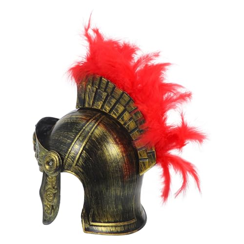 COOLHIYA Antiker Römischer Krieger Hut Männer Römischer Helm Party Hut Prop Cosplay Römischer Helm Männer Kostüm Hut Römischer Soldat Kostüm Cosplay Helm Karneval Requisite Cosplay von COOLHIYA