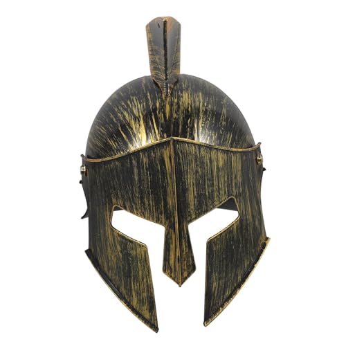 COOLHIYA Antiker Römischer Kriegerhut Trojaner-helm Wikingerhelm Helm Aus Dem Antiken Rom Samurai-helm Griechischer Helm Gladiatoren-kostümhelme Armeehelm Griechenland Plastik Mann Cosplay von COOLHIYA