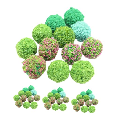 COOPHYA 50 Stück Mini-modellbäume Künstliche Pflanzen Statisches Gras Terrain Miniaturlandschaft -Landschaft Topiary-Kugeln Hängen Topiary-Ball Mini- Modell Kleiner Baum Anlage Plastik von COOPHYA