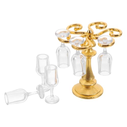 COOPHYA Dollhouse Miniatur Weinregal aus Kunststoff mit Mini Weingläsern Feine Details Langlebig Vielseitig für Puppenhaus Dekoration Micro Landschaft Küchen Tisch Accessoire COOPHYA Dollhouse Miniatur Weinregal aus Kunststoff mit Mini Weingläsern Feine Details Langlebig Vielseitig für Puppenhaus Dekoration Micro Landschaft Küchen Tisch Accessoire von COOPHYA